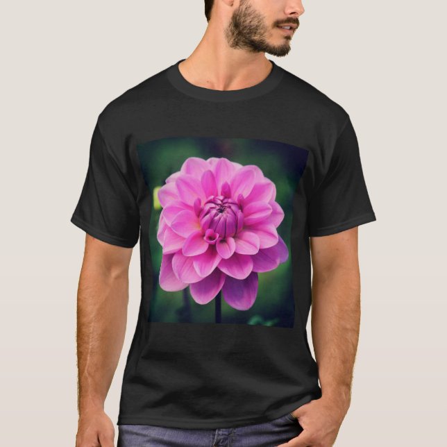 Pink Dahlia T-Shirt (Vorderseite)