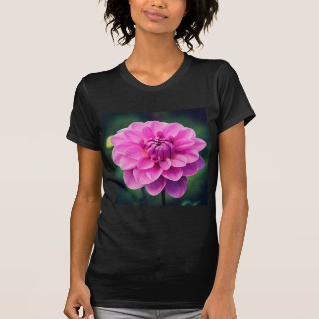 Pink Dahlia T-Shirt (Vorderseite)