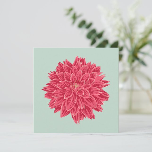 Pink Dahlie (Stehend Vorderseite)