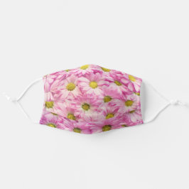 Pink Daisies Blumengarten Girl Pattern Mund-Nasen-Maske Aus Stoff
