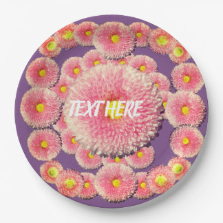 Pink Daisies Custom Paper Teller 9 in