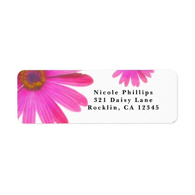 Pink Daisies Floral Daisy Rustikale Party Einladun (Vorne)