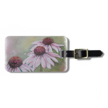 PINK DAISIES PERSONALISIERT LUGGAGE TAG