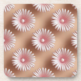 Pink Daisies Plastic Untersetzer Set