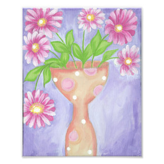 Pink Daisies Print Fotodruck