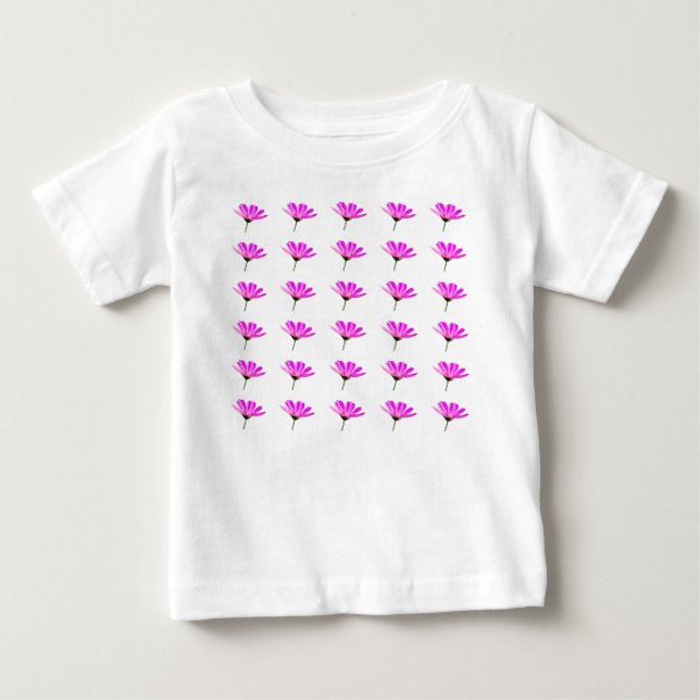 Pink Daisy Baby T-shirt (Vorderseite)
