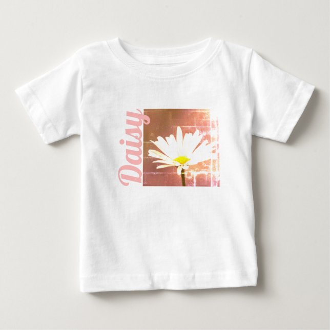 Pink Daisy Baby T-shirt (Vorderseite)