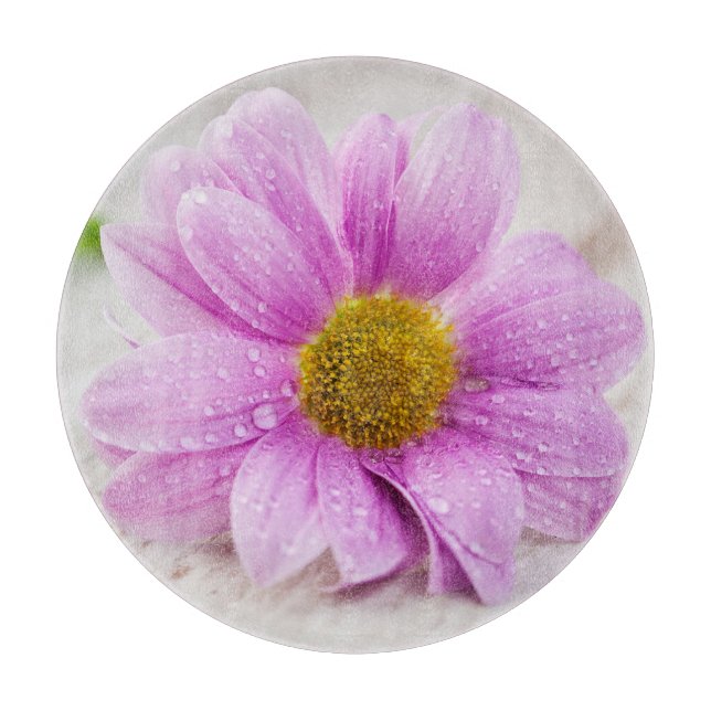 Pink Daisy Blume Cutting Board Schneidebrett (Vorderseite)