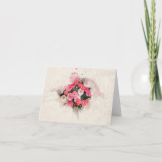 Pink Daisy Blume Karte
