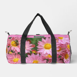 Pink Daisy Blume Personalisiert Duffle Bag