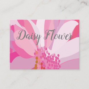 Pink Daisy Blume Visitenkarte