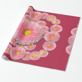 Pink Daisy Blume Wrapping Paper Geschenkpapier