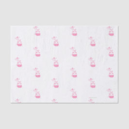 Pink Daisy Bunny Seidenpapier