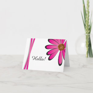 Pink Daisy Dankeskarte
