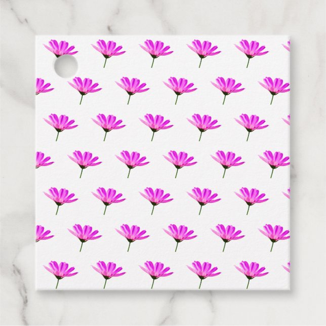 Pink Daisy Geschenkanhänger (Vorderseite)