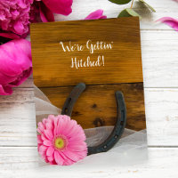 Pink Daisy Horseshoe Western Hochzeit Speichern Si