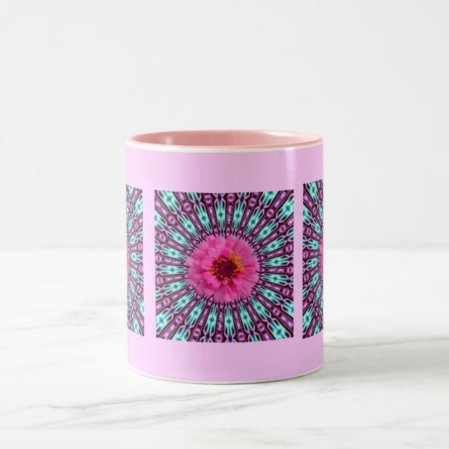 Pink Daisy in Crystal Light Tasse (Mittel)