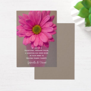 Pink Daisy in Vase Wedding Wohltätigkeit Fevor Car