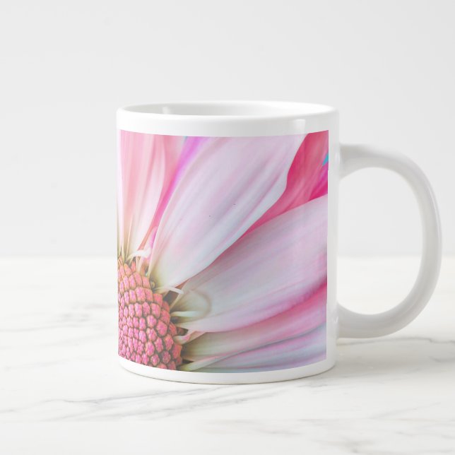 Pink Daisy Jumbo-Tasse (Rechts)