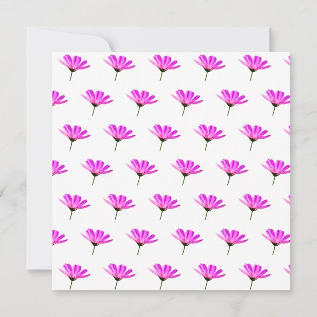 Pink Daisy Karte (Vorderseite)