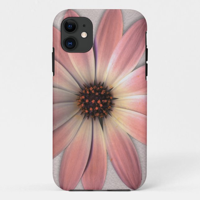 Pink Daisy - Mink Leder Textur Bild Hintergrund Case-Mate iPhone Hülle (Rückseite)