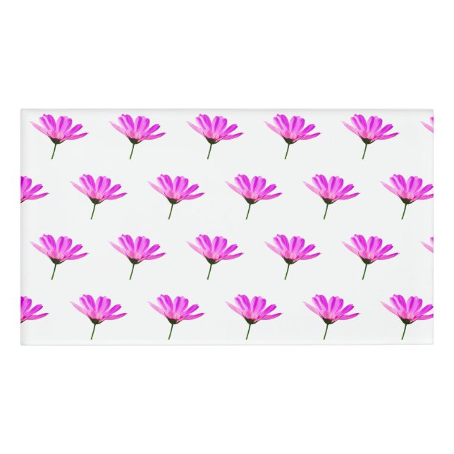 Pink Daisy Namenschild (Vorderseite)