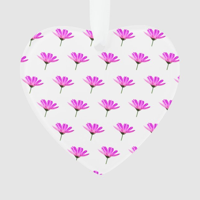 Pink Daisy Ornament (Vorderseite)