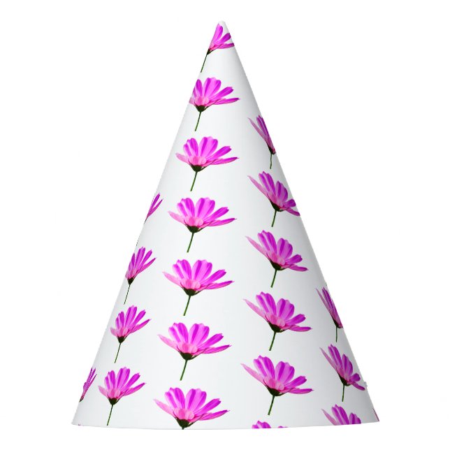 Pink Daisy Partyhütchen (Vorderseite)