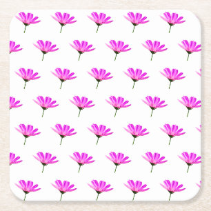 Pink Daisy   Rechteckiger Pappuntersetzer