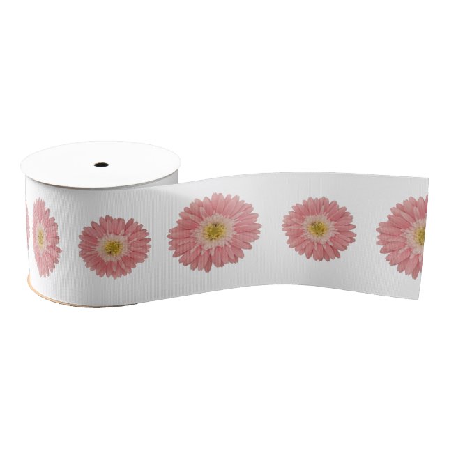 Pink Daisy Ripsband (Spule)
