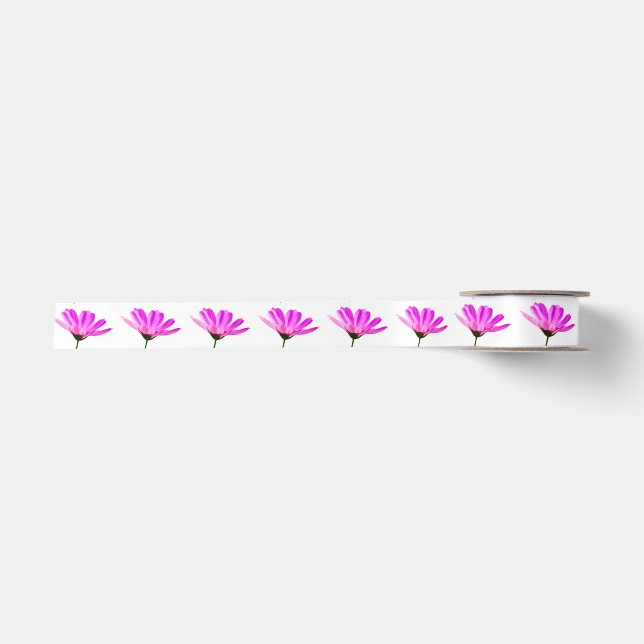Pink Daisy Satinband (Vorderseite)