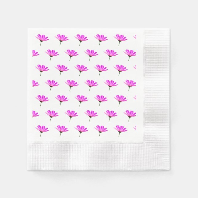 Pink Daisy Serviette (Vorderseite)