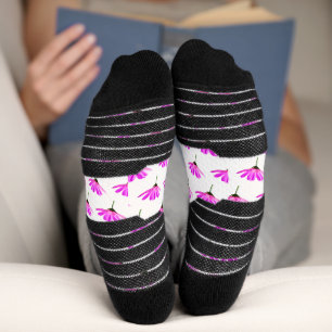 Pink Daisy Socken