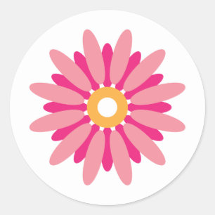 Pink Daisy Sticker