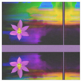 Pink Daisy Sunset Fabric Stoff