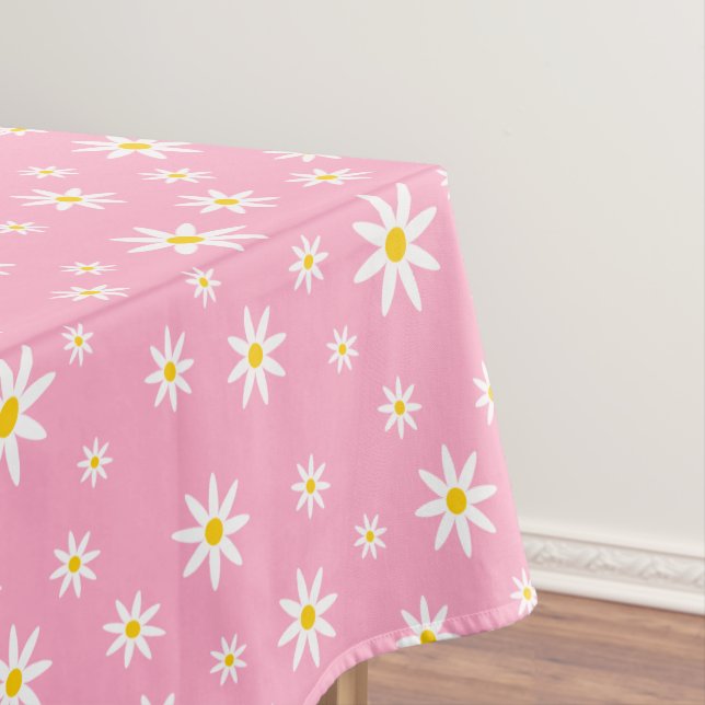 Pink Daisy Tischdecke (Beispiel)