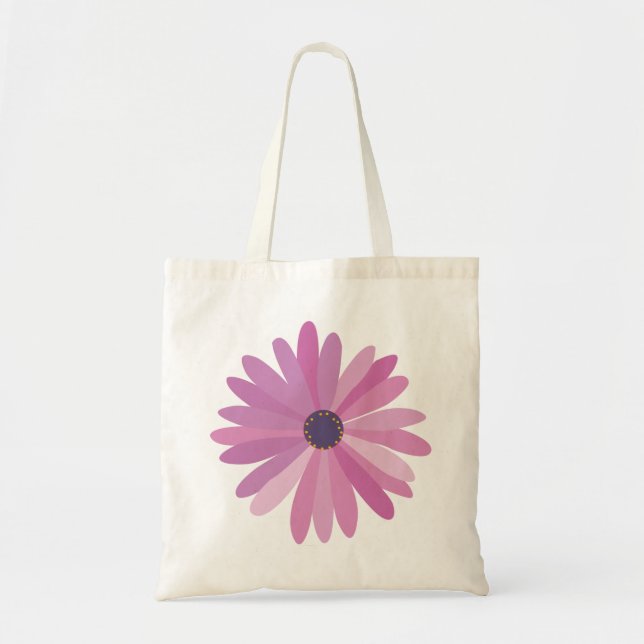 Pink Daisy Tragetasche (Vorne)