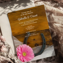 Pink Daisy und Horseshoe Country Western Hochzeit