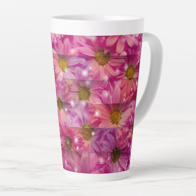 Pink Daisy Weave Milchtasse (Rechte Ecke)