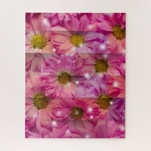Pink Daisy Weave Puzzle