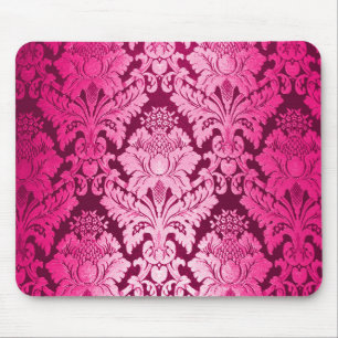 Pink Damask Muster Mousepad