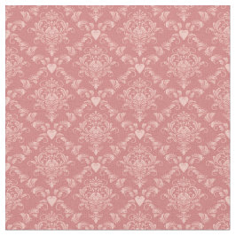 Pink Damask Stoff