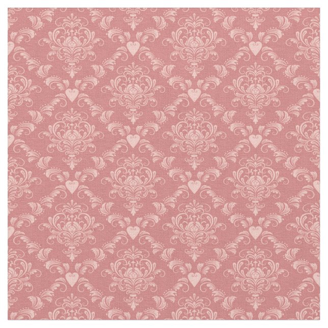 Pink Damask Stoff (Nahaufnahme)