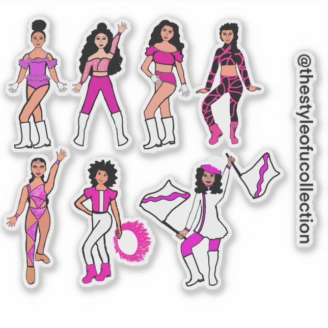 Pink Dancer Stickers #2 Aufkleber (Vorderseite)