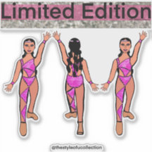 Pink Dancer Stickers #4