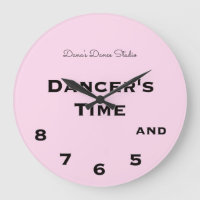 Pink Dancer's Time 5, 6, 7 und 8 Novelty Round Clo