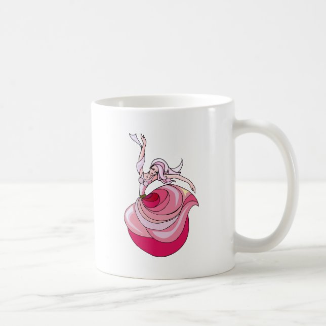Pink Dancing Girl Kaffeetasse (Rechts)