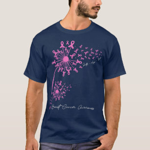 Pink Dandelion Faith Hope Liebe Breast Cancer Awar T-Shirt