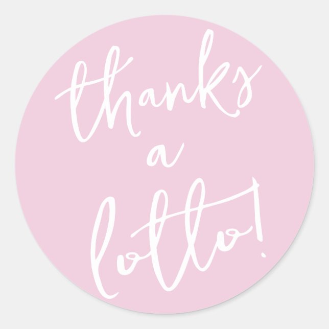 Pink dank Lotto Sticker Lotterie Ticket Gefallen (Vorderseite)