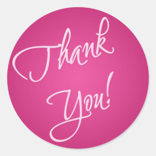 Pink Danke! Aufkleber